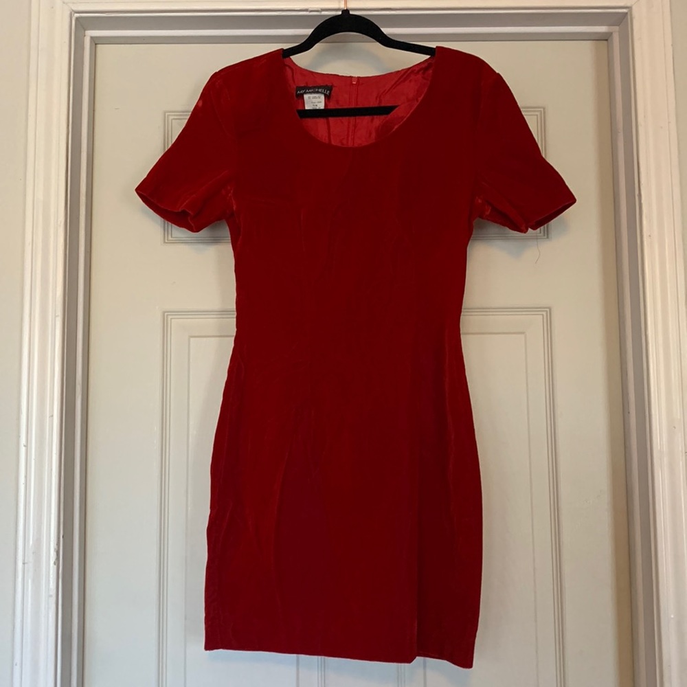 Vintage red mini dress